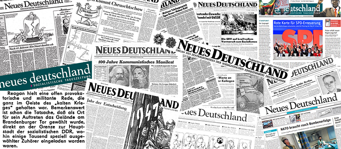 Neues Deutschland Digital Archive East View